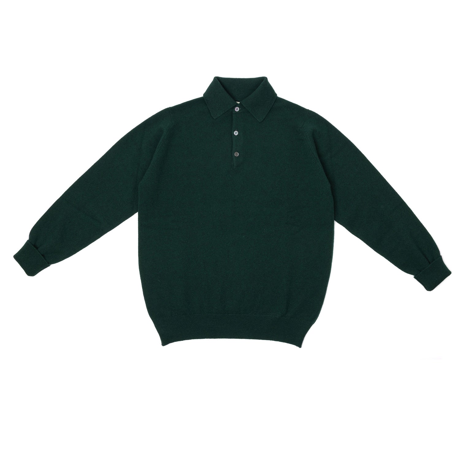 MJ Exclusive: Polo Sweater "Rob Howard" made from pure Geelong Lambswool - 2 Ply